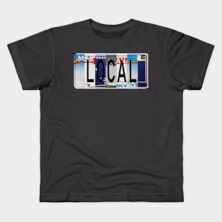 Montana Local, License Plates Kids T-Shirt